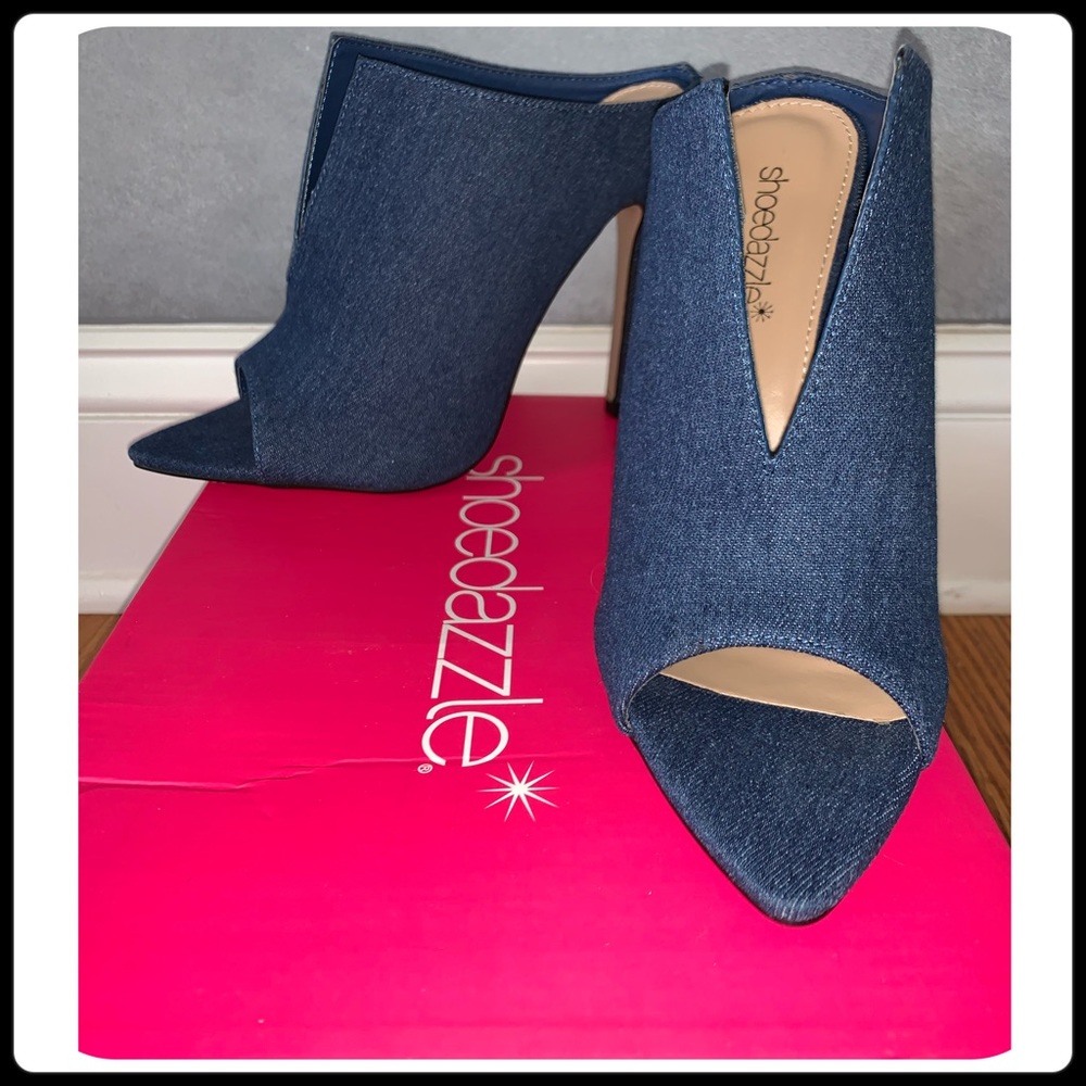 Show Dazzle Janae Denim Pumps 6.5